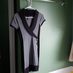 Heart n crush black and gray medium dress